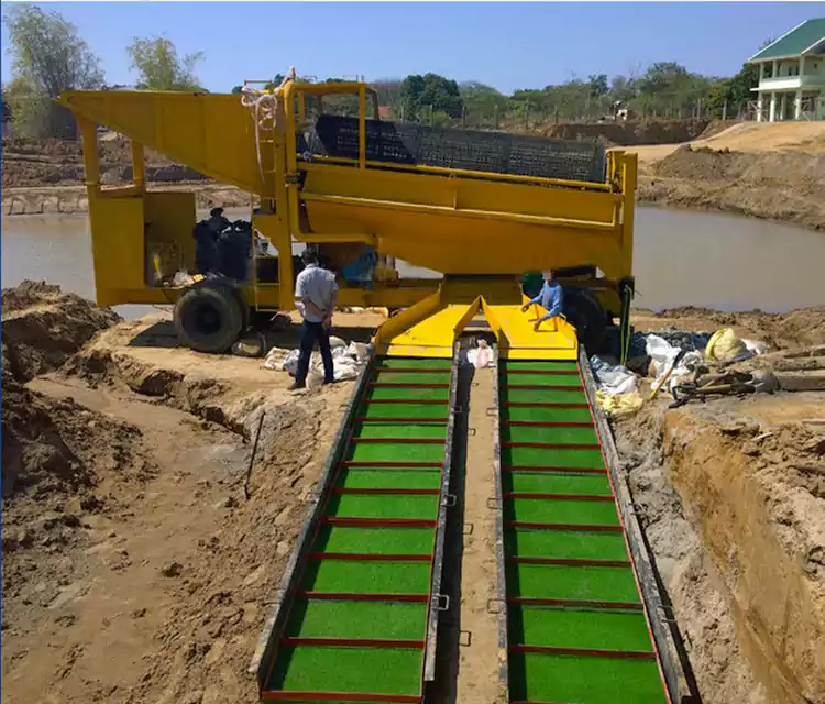 પોર્ટેબલ મોબાઈલ ગોલ્ડ પેનિંગ કાર્ટ